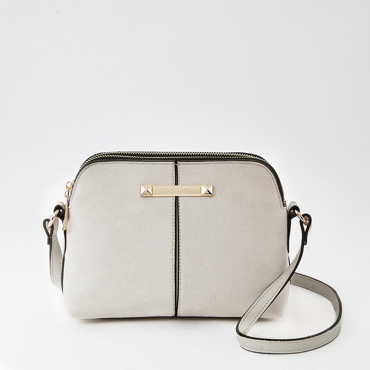 river island grey cross body bag
