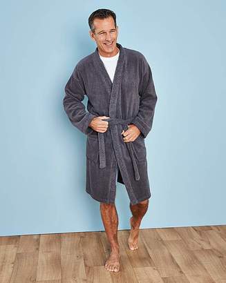 Capsule Charcoal Towelling Dressing Gown