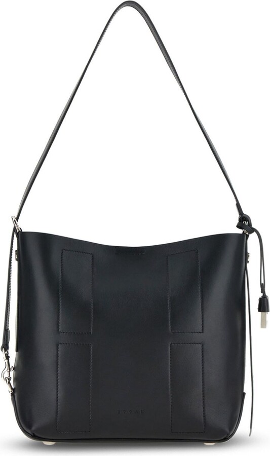 Hogan Hocket Small Leather Hobo Bag
