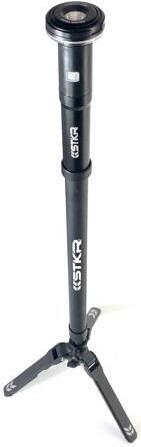 STKR Concepts FLI PRO Telescoping Area Light - 8 Foot extention + Removable Flashlight, Black