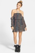 Thumbnail for your product : dee elle Cold Shoulder Babydoll Dress (Juniors)