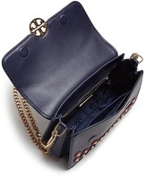 Thumbnail for your product : Tory Burch Duet Chain Embellished Leather Shoulder Bag