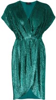 Thumbnail for your product : Elisabetta Franchi Sequined Wrap-Style Cocktail Dress