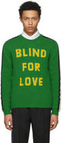 Thumbnail for your product : Gucci Green Blind For Love Kingsnake Sweater
