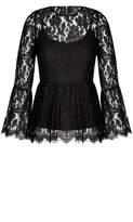 Thumbnail for your product : City Chic Citychic Divine Lace Top - Black