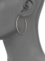 Thumbnail for your product : Konstantino Classic Sterling Silver Etched Hoop Earrings/2"