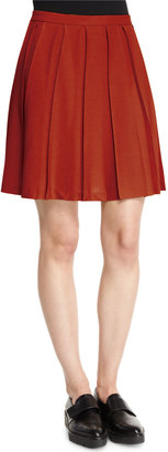 Theory Tillberti Winslow Pleated Crepe Skirt