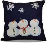 Thumbnail for your product : 16 in. x 16 in. 3 Wise Snowmen Holiday Pillow in Light Blue