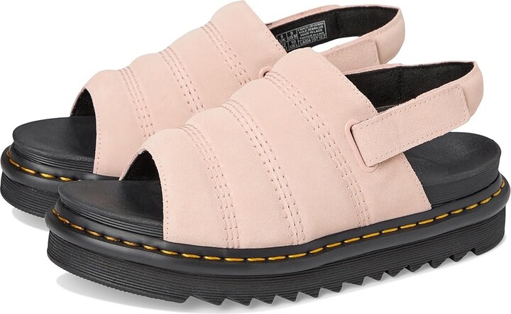 Dr. Martens Kole Flat Shoes Powder Pink : UK 4 (US Men's 5 - Women's 6) Medium, Synthetic