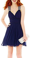 Thumbnail for your product : JCPenney BEE SMART Be Smart Sleeveless Illusion Embellished Dress