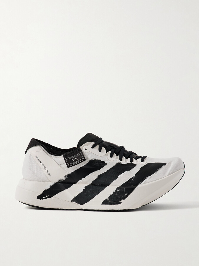 adidas + Y-3 Adizero Adios Pro 4 Rubber-trimmed Ripstop Sneakers - White