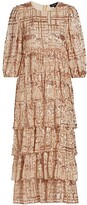 Thumbnail for your product : En Saison Tiered Sequin Midi-Dress