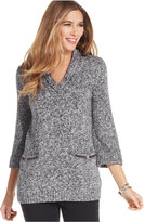Thumbnail for your product : Style&Co. Marled V-Neck Sweater