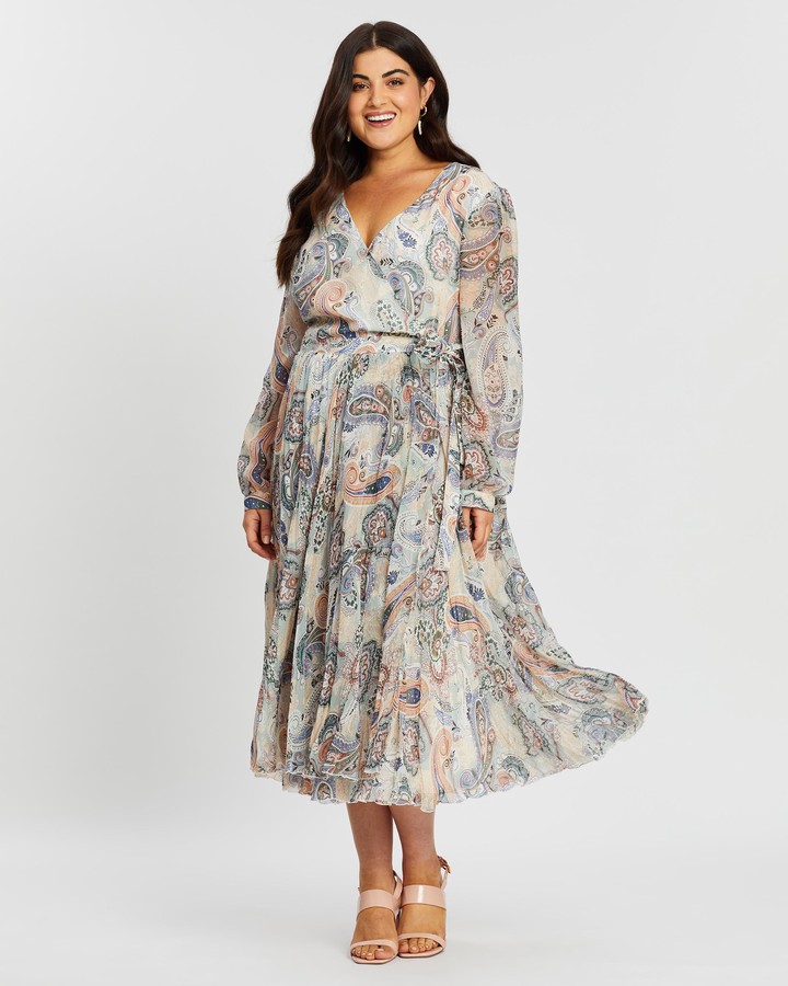 wrap dress plus size australia