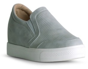 gray slip on tennis shoes