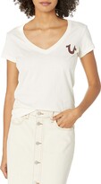 Thumbnail for your product : True Religion womens Sunrise Slim Fit Short Sleeve V-neck Tee T Shirt