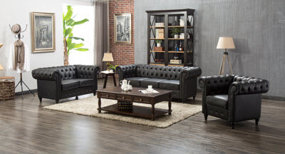 Darby Home Co Amburgey 3 Piece Living Room Set
