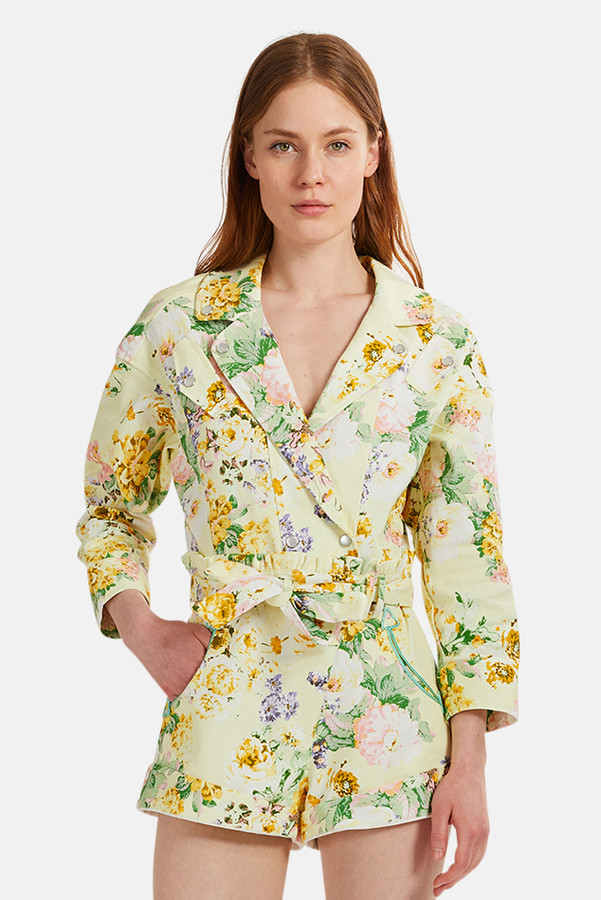 lemon romper womens