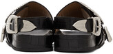 Thumbnail for your product : Toga Pulla Black Croc Oversized Buckle Sandals