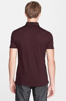 Thumbnail for your product : Lanvin Trim Fit Piqué Polo with Satin Collar