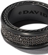 Thumbnail for your product : David Yurman Streamline Three Row diamond band ring