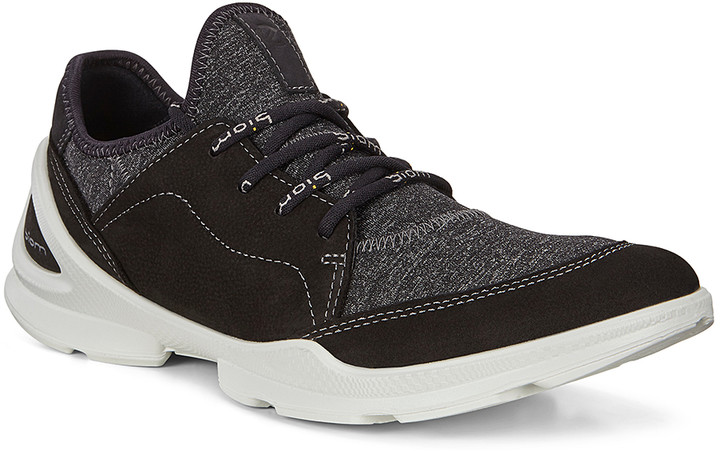 ecco black leather sneakers