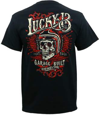 Lucky Brand Lucky 13ens Skull Built T-Shirt