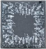 Thumbnail for your product : Alexander McQueen skeleton print scarf