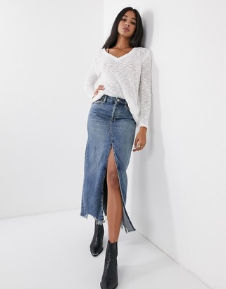 We The Free by Free People Ocen Air lightweight jumper