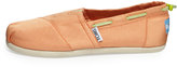 Thumbnail for your product : Toms Grosgrain Bimini Boat Shoe, Peach, Youth