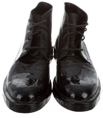 Balenciaga Round-Toe Ankle Boots