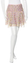 Thumbnail for your product : Diane von Furstenberg Silk-Blend Abstract Print Skirt