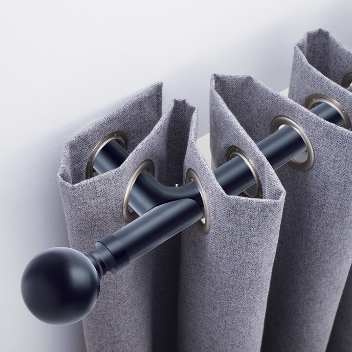 Dunelm Ashton Room Darkening Extendable Eyelet Curtain Pole 25/28mm