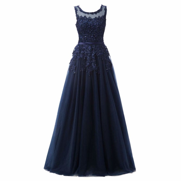 navy blue lace dress for wedding