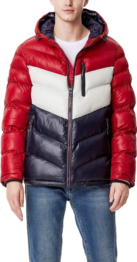 hilfiger jacket red