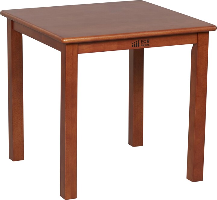 ECR4kids 24in Square Hardwood Table with 22in Legs