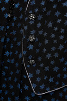 Thumbnail for your product : Coach Paneled glittered chiffon midi dress