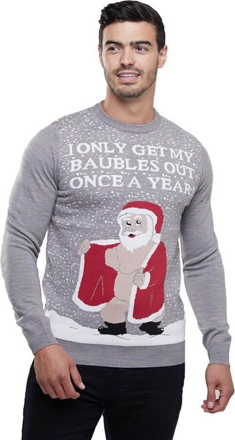 Broken Standard Mens Naughty Funny Christmas Novelty Xmas Jumper