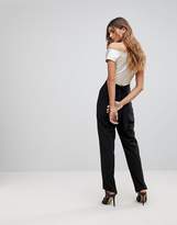 Thumbnail for your product : Wal G Jumpsuit With Metallic Bardot Top
