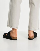 Thumbnail for your product : Birkenstock Arizona suede flat sandals in black