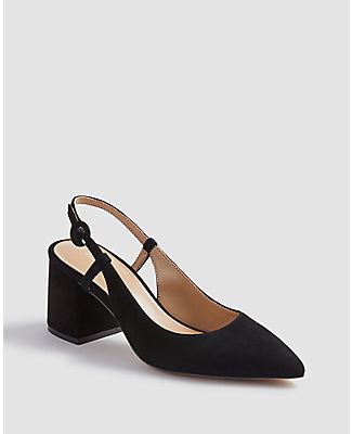 block heel slingback pumps