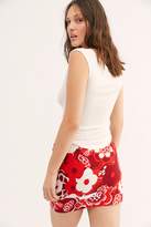 Thumbnail for your product : That's A Wrap Printed Mini Skirt