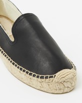 Thumbnail for your product : Soludos Smoking Slipper Platforms Leather