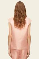 Thumbnail for your product : Mansur Gavriel Silk Shantung Sleeveless Blouse