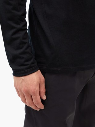 Veilance Frame Merino Wool-blend Long-sleeved T-shirt - Black
