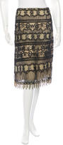Thumbnail for your product : Naeem Khan Embellished Knee-Length Skirt