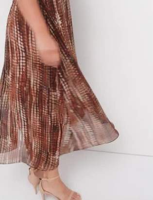 Lane Bryant Printed Faux Wrap Maxi Dress
