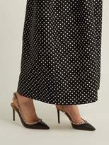 Thumbnail for your product : Valentino Rockstud Slingback Leather Pumps - Womens - Black