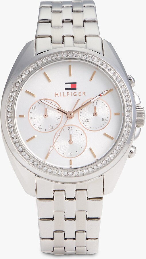 Tommy Hilfiger Women's 36MM Crystal Accent Multifunction Watch - Grey