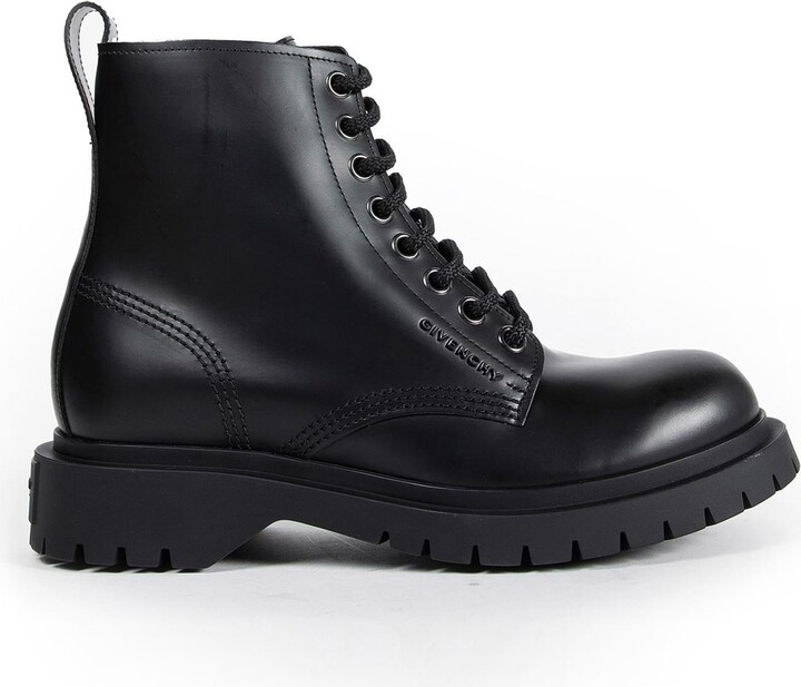 Givenchy Leather Lace-Up Boots